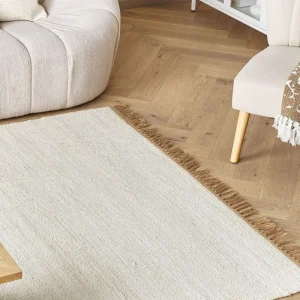 Jute Area Rug 160 x 230 cm Light Panna LUNIA