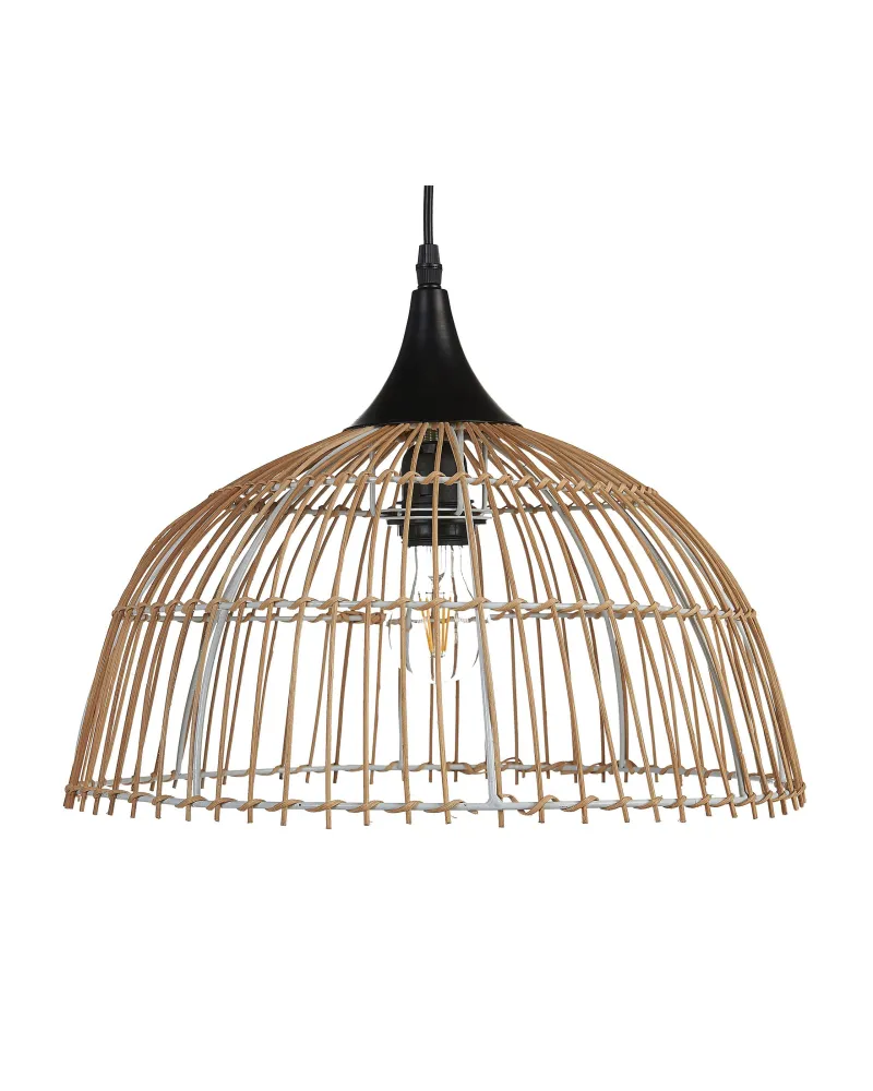Lampadario rattan beige/naturale 123 cm BARARIS