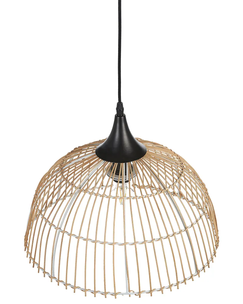 Lampadario rattan beige/naturale 123 cm BARARIS