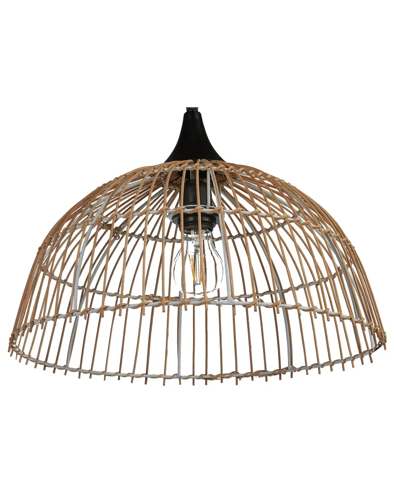 Lampadario rattan beige/naturale 123 cm BARARIS