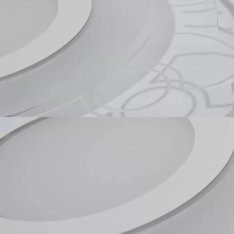 Plafoniera LED creativa per sala giochi con fiocco acrilico per gattino, luce da incasso, bianco