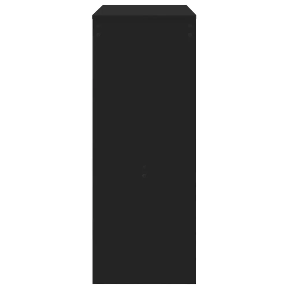 Tavolo Bar con Rastrelliera Nero 90x40x103,5 cm Multistrato con Garanzia 2 Anni