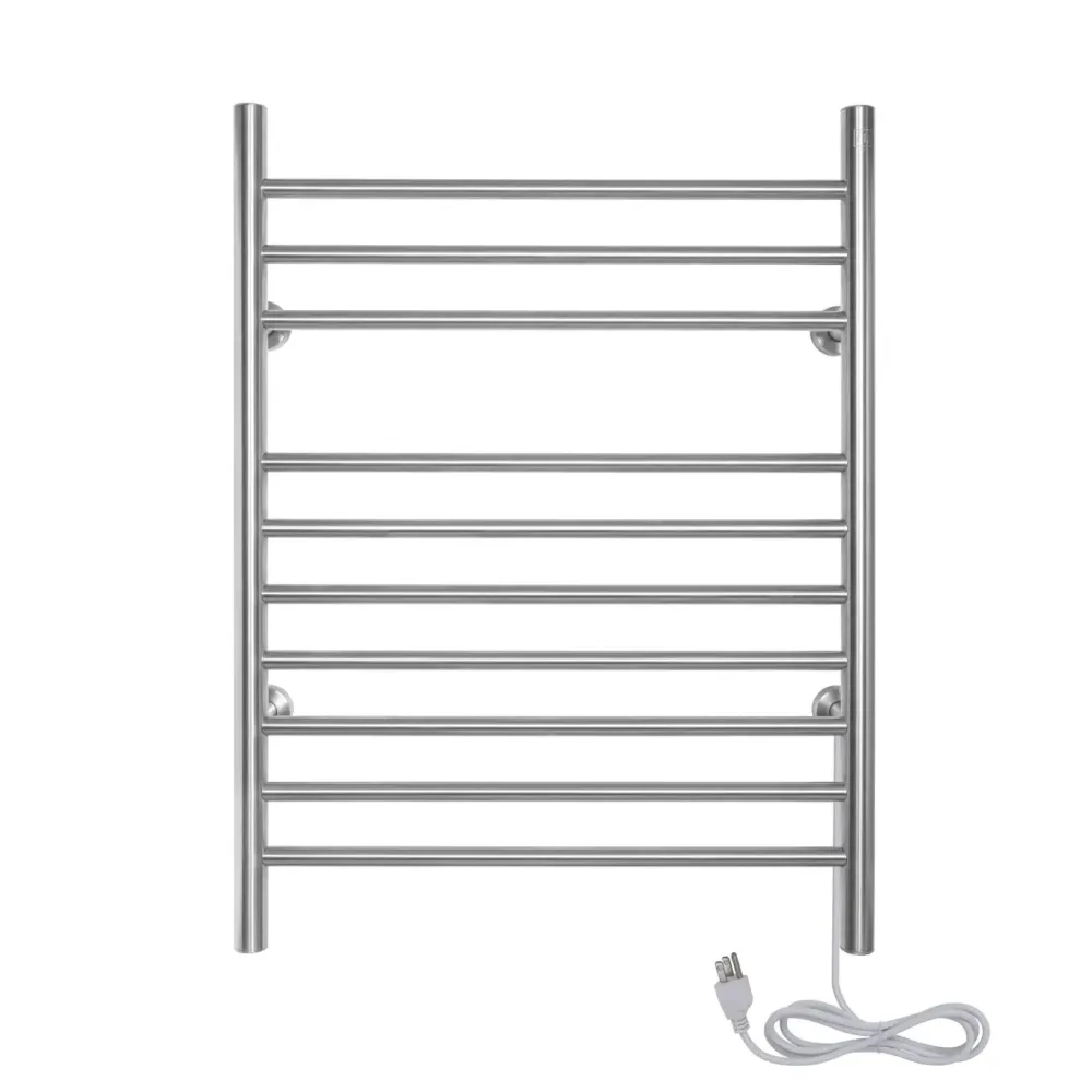 WarmlyYours - TW-F10BS-HP - Infinity Towel Warmer, Brushed, Gemello Connection, 10 Bars