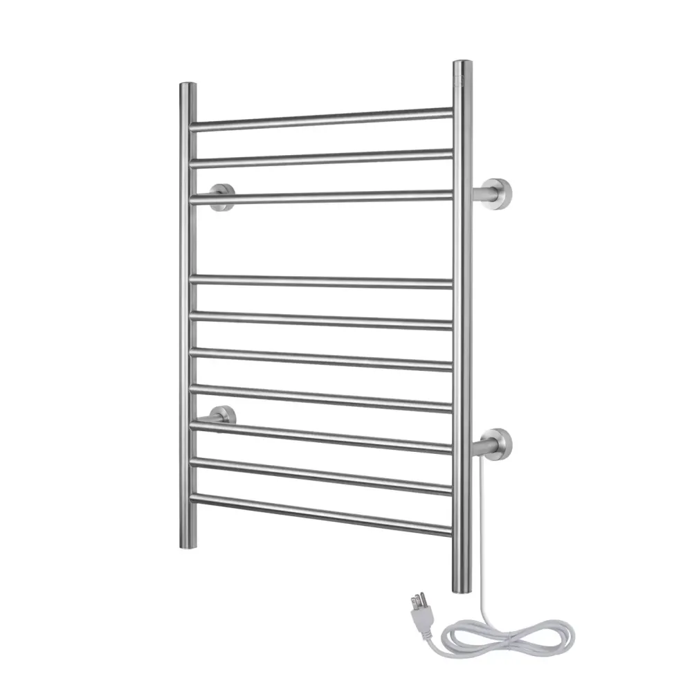 WarmlyYours - TW-F10BS-HP - Infinity Towel Warmer, Brushed, Gemello Connection, 10 Bars