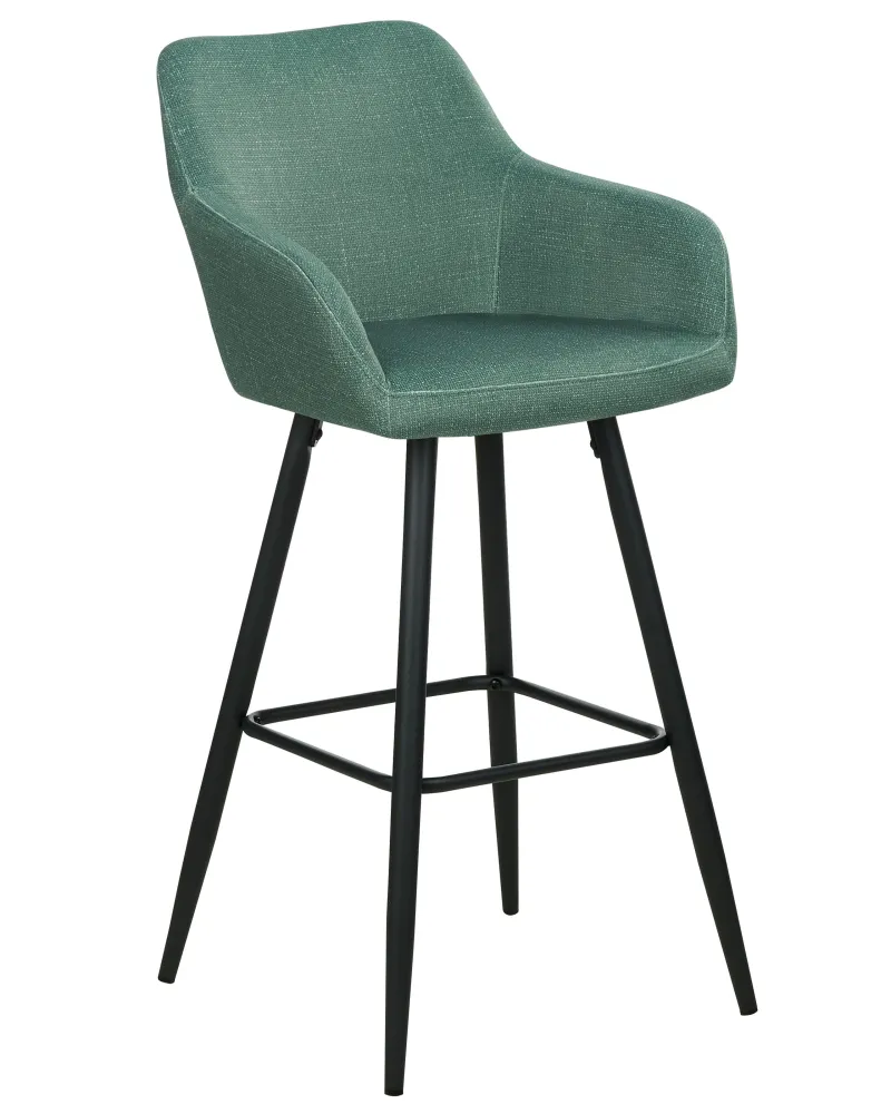 Bar Chair Set 2 velluto Dark Green CASMALIA