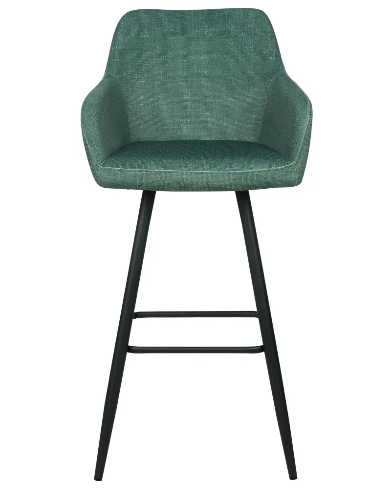 Bar Chair Set 2 velluto Dark Green CASMALIA