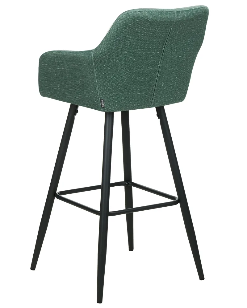 Bar Chair Set 2 velluto Dark Green CASMALIA