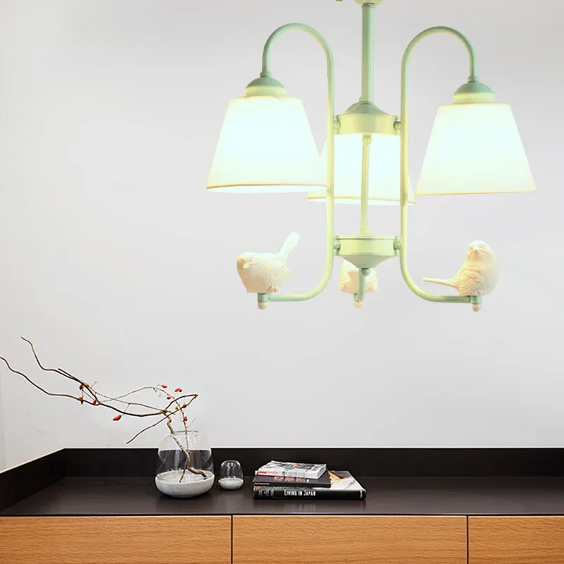 Lampada sospensione secchiello dallo stile nordico con lampadario metallo piccione vivido verde per ristorante