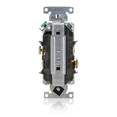 Leviton 15A 125V Decora Plus Duplex Receptacle Outlet White 16252-W