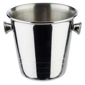 Mini secchiello per ghiaccio / refrigeratore per champagne APS Ø 105 cm altezza: 10 cm acciaio inossidabile volume: 065 li...