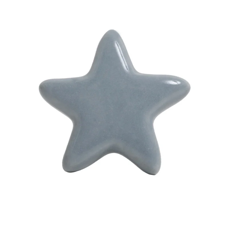 Perilla Cerámica Estrella Gris