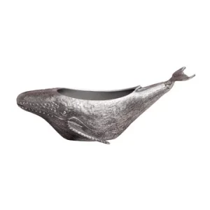 Secchiello per ghiaccio con cigno alluminio argento Chehoma - 70cm