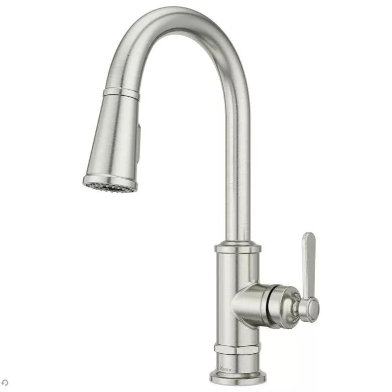 Pfister GT529-TDS Port Haven 1-Handle Pull-Down Kitchen Faucet Antimacchia Steel