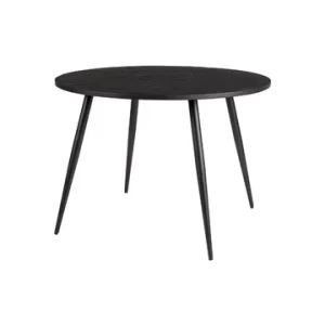 Centrotavola Decorativo Tavolo da pranzo teak nero Mo White Label - 110cm
