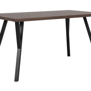 Certificato CE Tavolo da pranzo legno cupo e nero 140 x 80 cm BRAVO