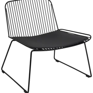 Metal Accent Chair Black SNORUM