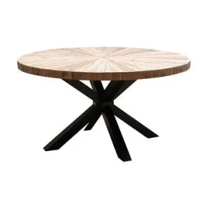 Set di Piatti Tavolo da pranzo legno evidente Asturias Chehoma - 150cm