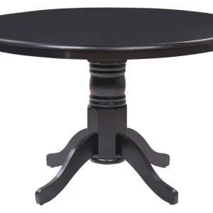 Set di Piatti Tavolo da pranzo nero ⌀ 120 cm AKRON