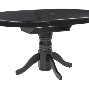Sottobicchieri Tavolo da pranzo allungabile nero 106/150 x 106 cm AKRON