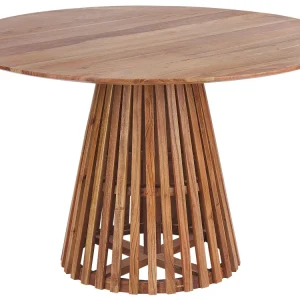 Tavolino legno d'acacia fosco ⌀ 120 cm MESILLA con Base Antiscivolo