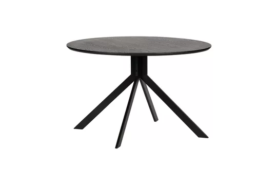 Tavolo Bruno acciaio nero Woood - 120cm Diametro 28 cm
