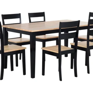 Tavolo da pranzo 6 posti legno/nero GEORGIA per Matrimonio