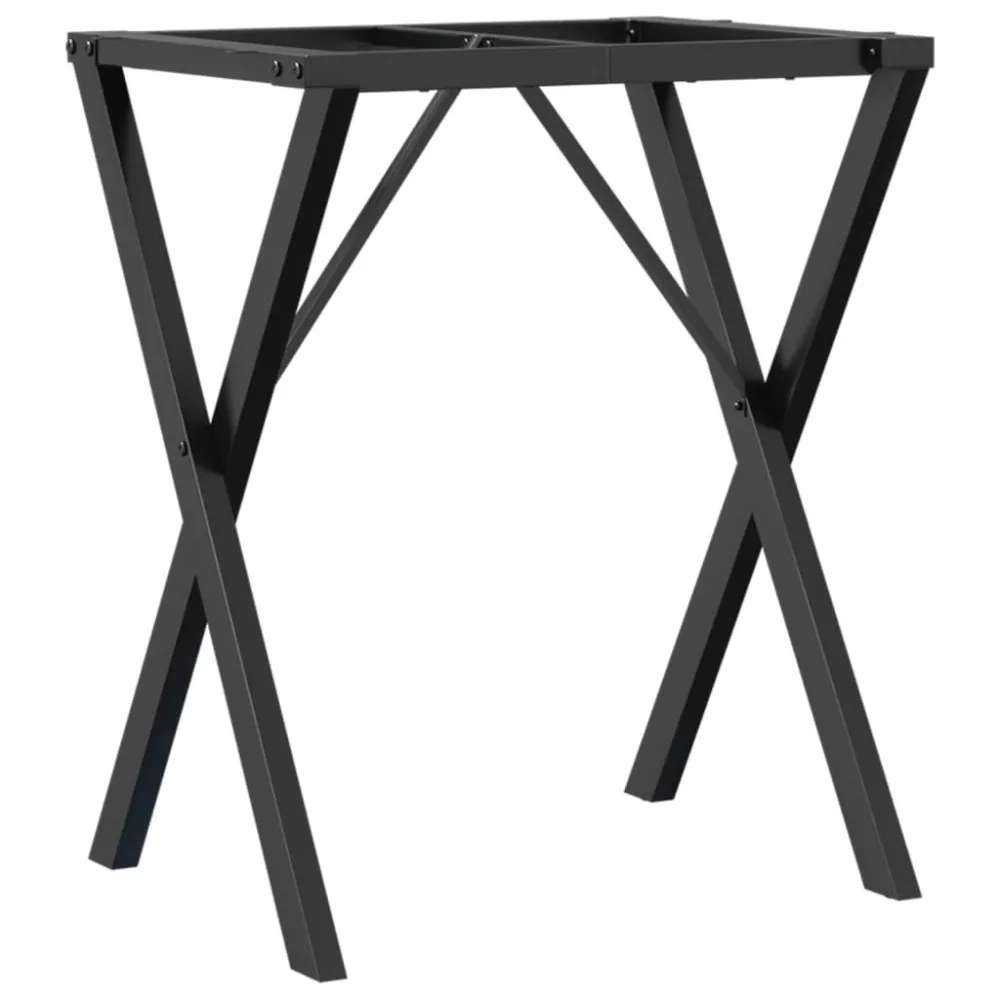 Telaio Gambe O per Tavolo da Pranzo 40x40x73 cm Acciaio - Confezione Regalo