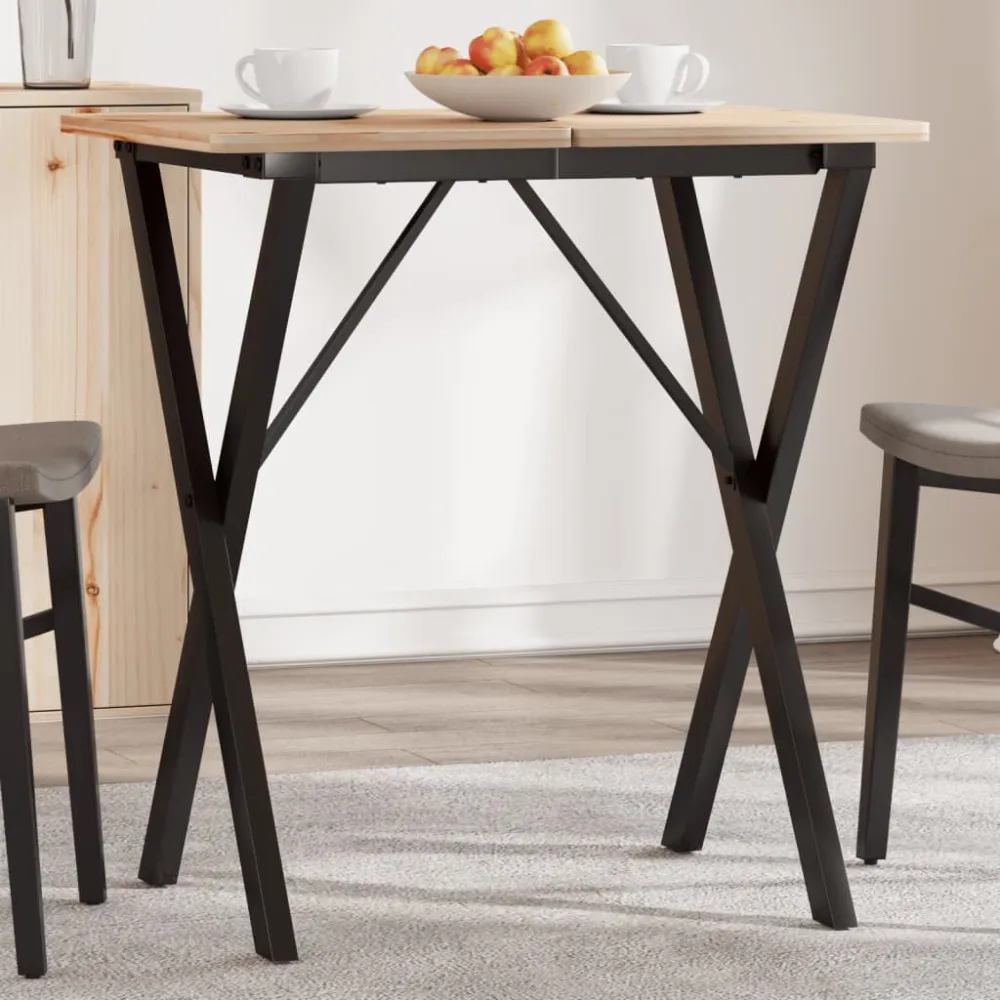 Telaio Gambe O per Tavolo da Pranzo 40x40x73 cm Acciaio - Confezione Regalo