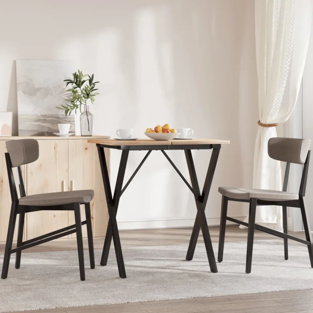 Telaio Gambe O per Tavolo da Pranzo 40x40x73 cm Acciaio - Confezione Regalo
