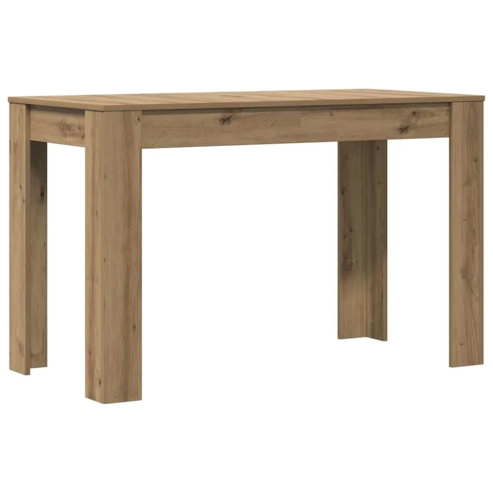 Vassoio Portatile Tavolo da Pranzo Rovere Artigianale 120x60x76 cm Truciolato