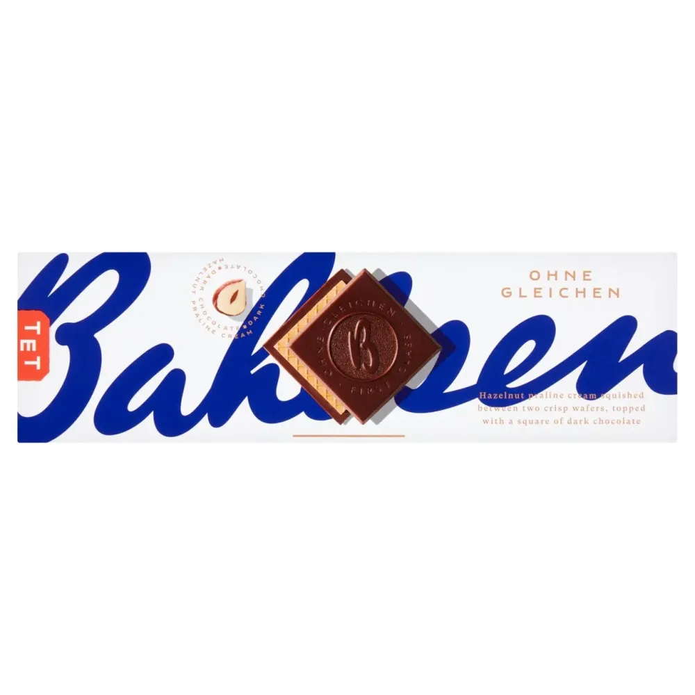 Bahlsen Ohne Gleichen Biscotti Wafer Al Cioccolato Fondente Pralinato 125g