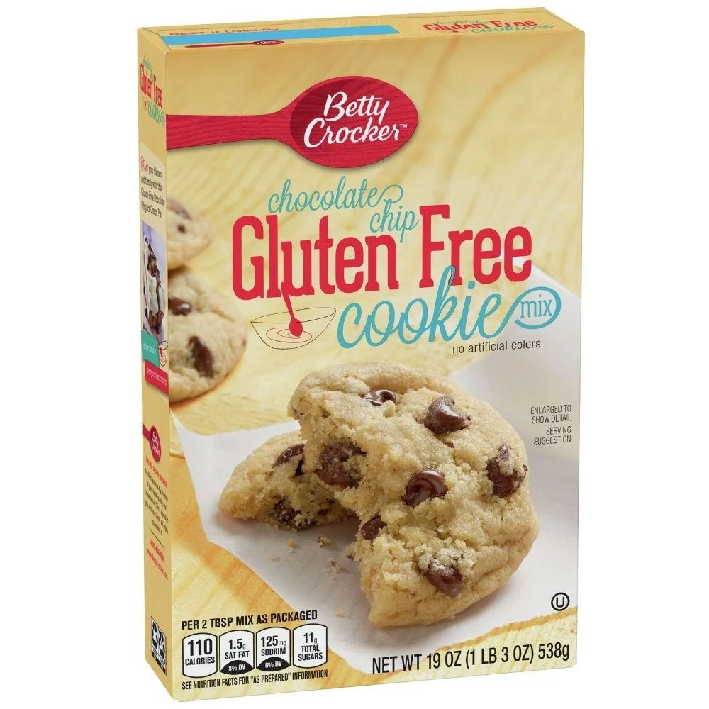Betty Crocker Chocolate Chip Gluten Free, preparato per biscotti con gocce di cioccolato senza glutine da 538g