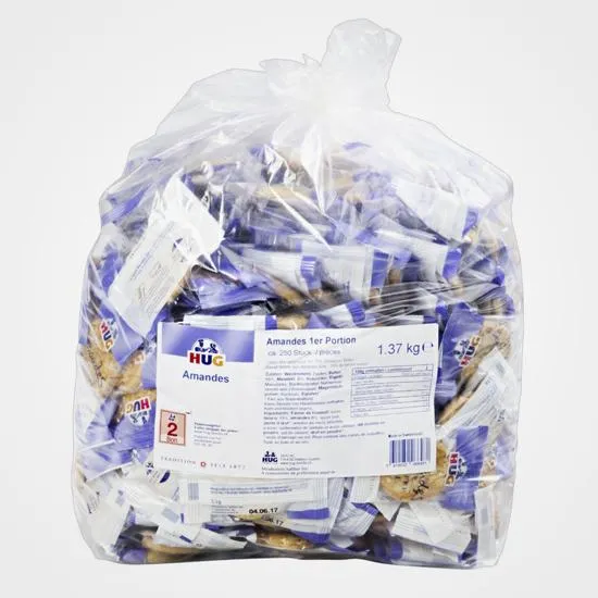 Biscotti monoporzionati Amandes 250 pezzi