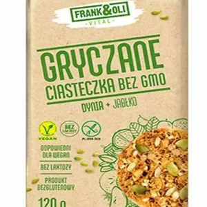 Frank&Oli Biscotti di grano saraceno senza glutine Zucca + Mela 120g