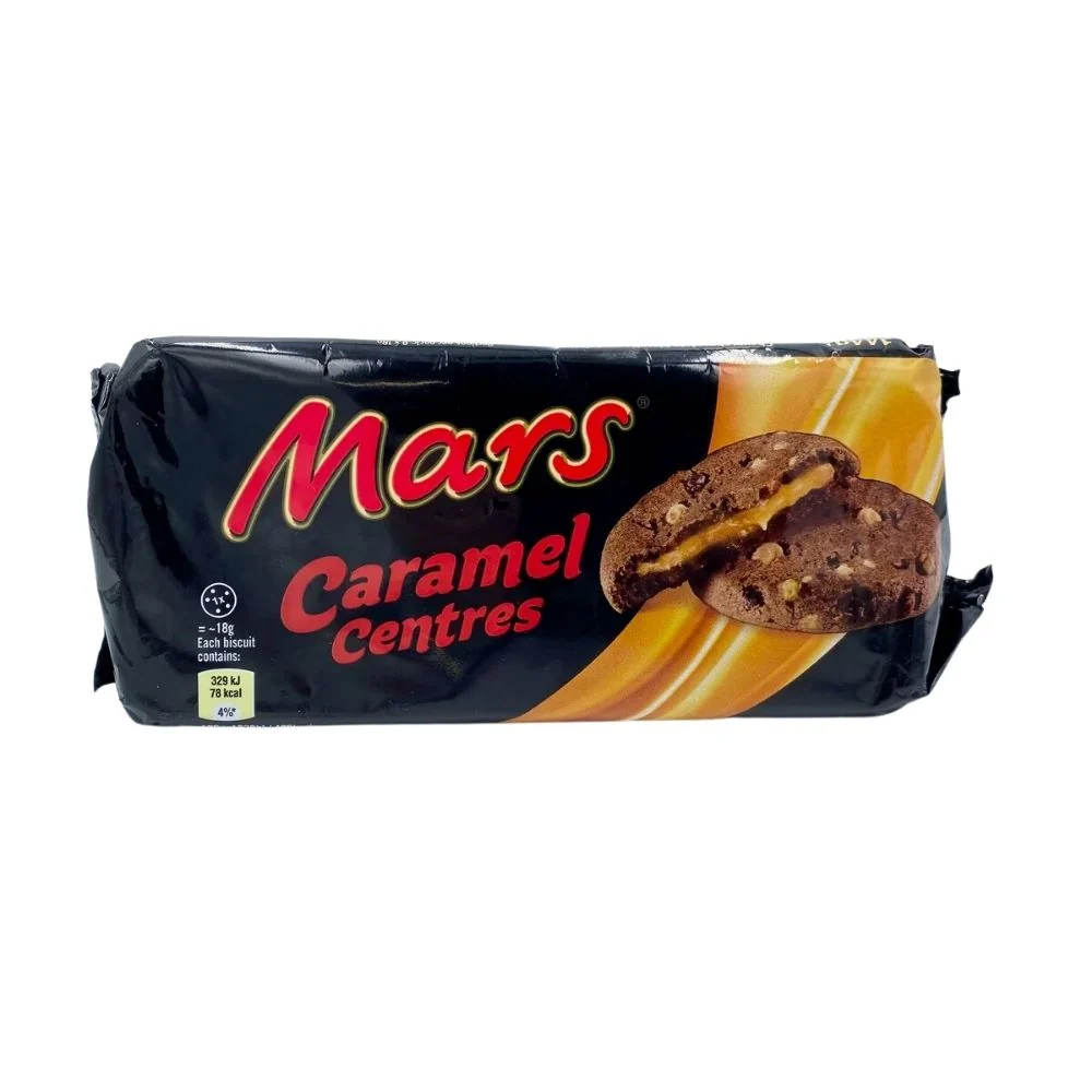 Mars Caramel Centres Biscuits, biscotti al cioccolato ripieni di caramello da 144g