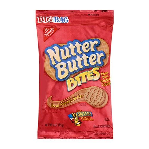 Nutter Butter Bites, confezione di biscotti ripieni di burro d'arachidi da 85g