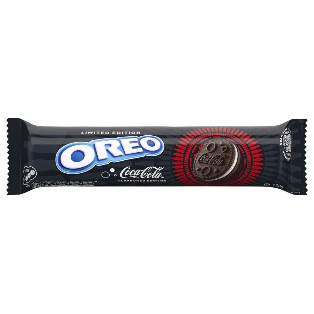 Oreo Coca-Cola Limited Edition, biscotti con crema al gusto di coca cola da 119,6g