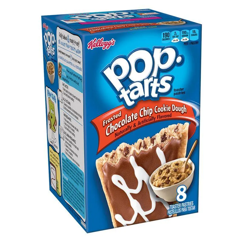 Pop Tarts Frosted Chocolate Chip Cookie Dough, biscotti ripieni al cioccolato da 400g