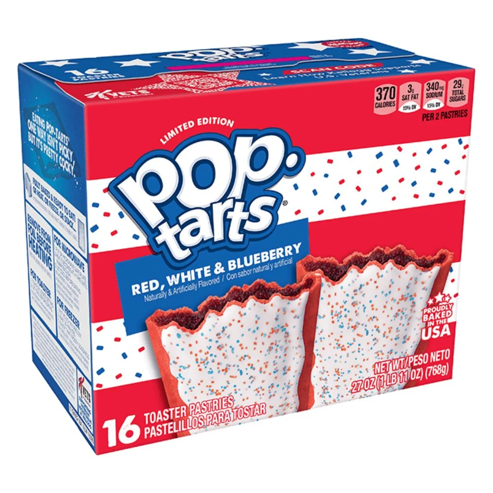 Pop Tarts Red White & Blueberry, biscotti ai frutti di bosco da 768g