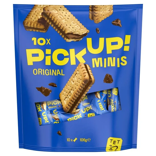 Ritiro Bahlsen! Mini barrette di biscotti al cioccolato al latte 10 per confezione