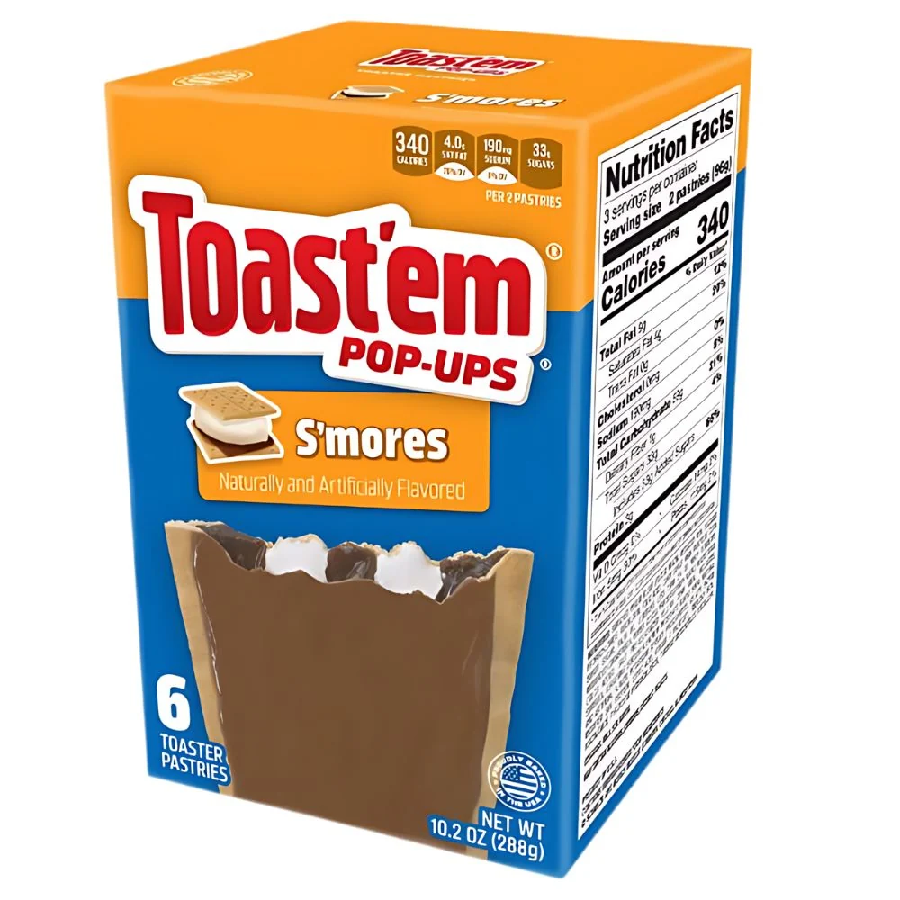 Toast'em Pop-Ups Frosted S'mores, biscotti con crema al gusto di Marshmallow e di cioccolato da 288g