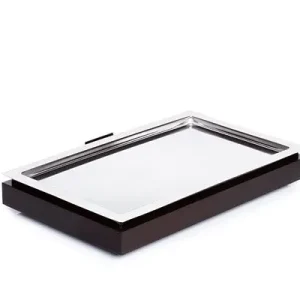 APS Cool Plates Set 1 53 x 325 cm altezza: 85 cm faggio massiccio colore wenge elemento base GN 1/1 vassoio acciaio inox G...