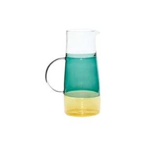 Caraffa di vetro verde per limonata Hübsch - 25cm
