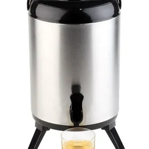 Dispenser APS Iso Ø 24 cm altezza: 42 cm 95 litri acciaio inossidabile ABS per bevande calde e fredde 10788