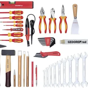 GEDORE set singolare rosso ELEKTROTECHNIK sfuso 42 pezzi 3301646