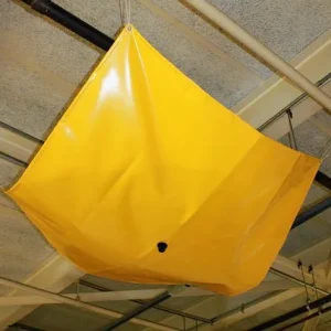 Telo raccolta perdite DENIOS 150 x 150 cm con attacco per tubo adattabile 265-566