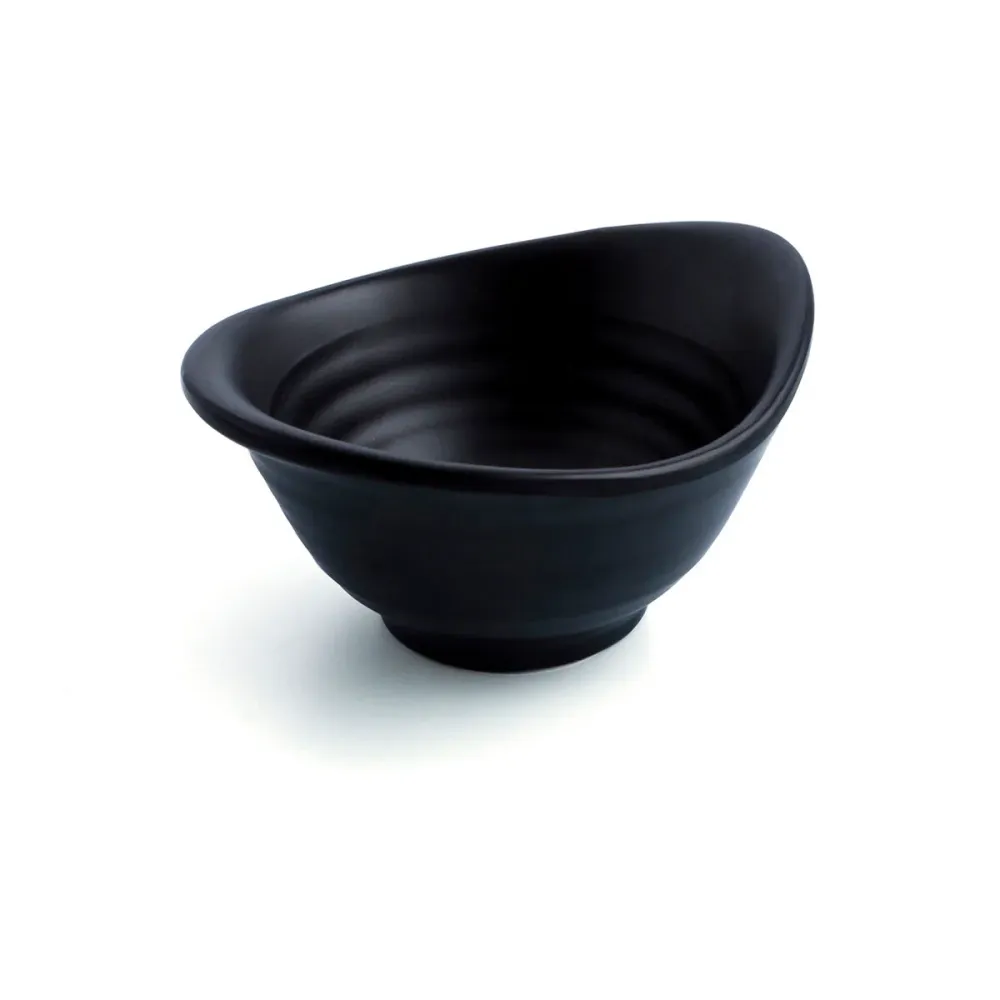 Vassoio per aperitivi Quid 'bordo Nero Plastica (12 Unità) (Pack 12x)