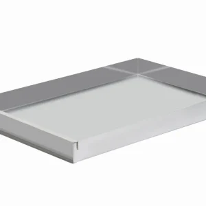 Vassoio per torta tagliato Schneider alluminio 580 x 400 x 50 mm inclusa guida di fissaggio 995840
