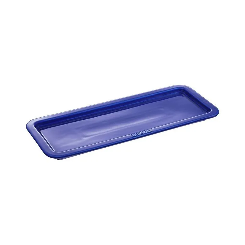 Vassoio da Portata 36 x 14 cm Blu Fosco Ceramica