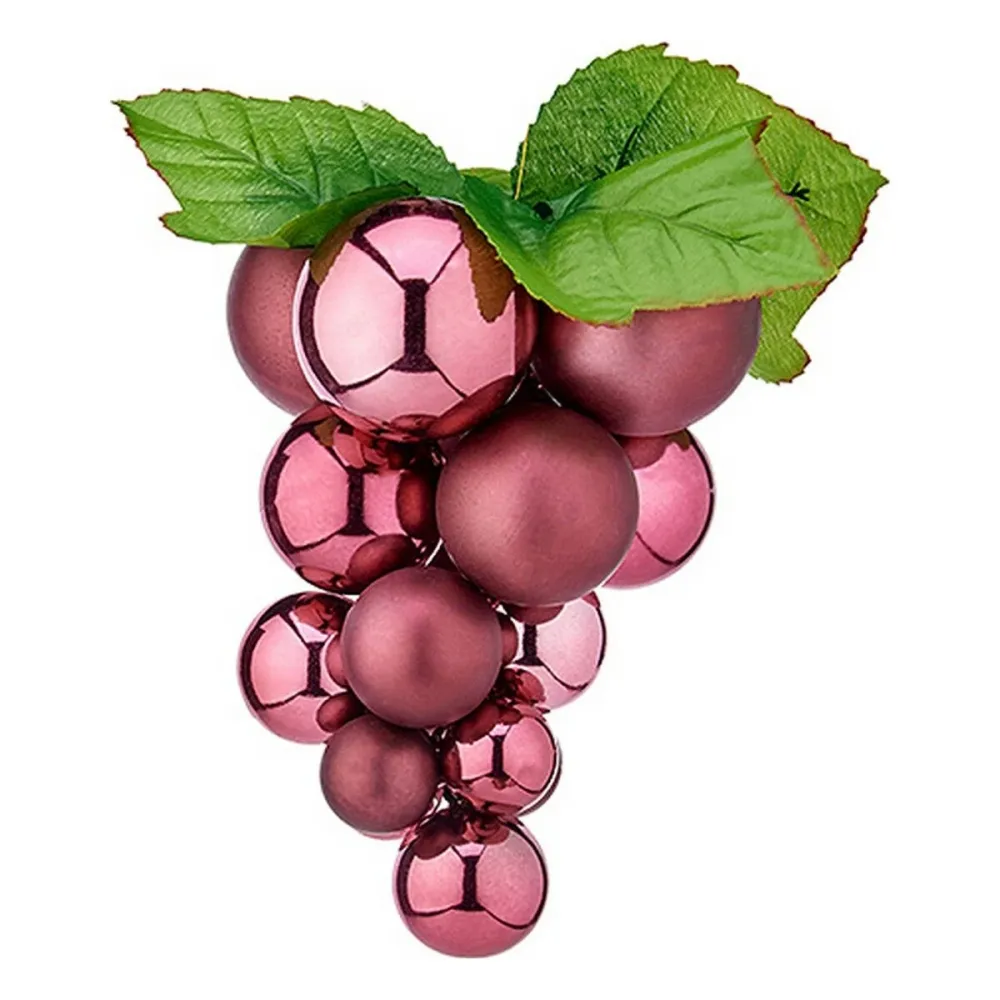 Kit per Vinificazione Palla di Natale Uva Minuscolo Rosa Plastica 14 x 14 x 25 cm